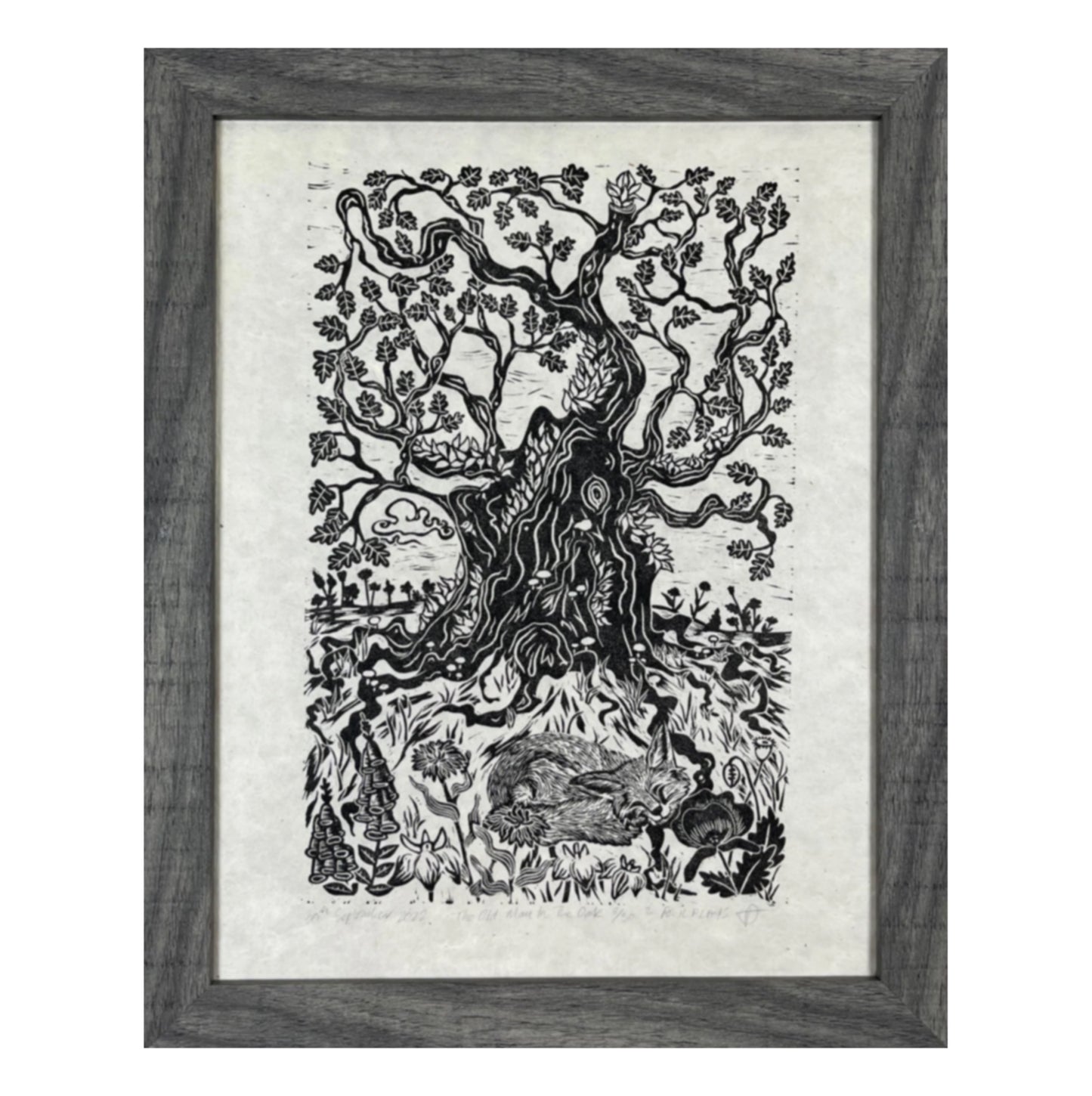 SALE The Old Man In The Oak Lino Print