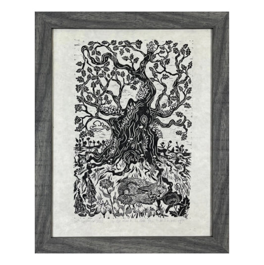 SALE The Old Man In The Oak Lino Print