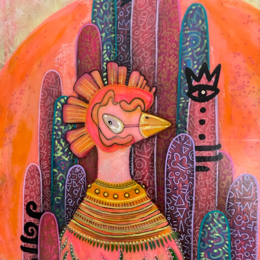 Pink Moon Original Canvas