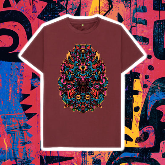 Ravealon Organic Cotton Unisex T-shirt Blue Vibes