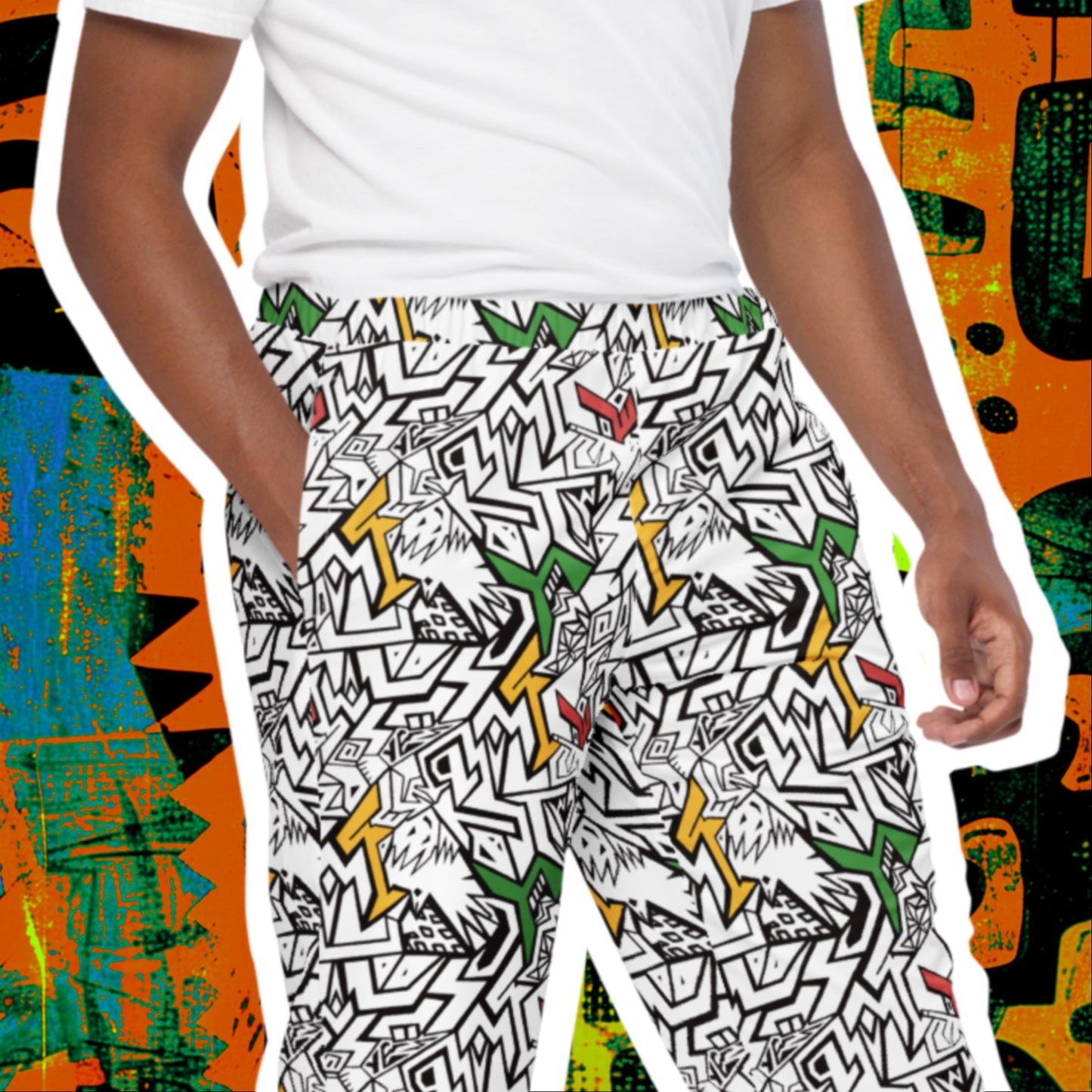 Smile At Life Unisex Joggers White