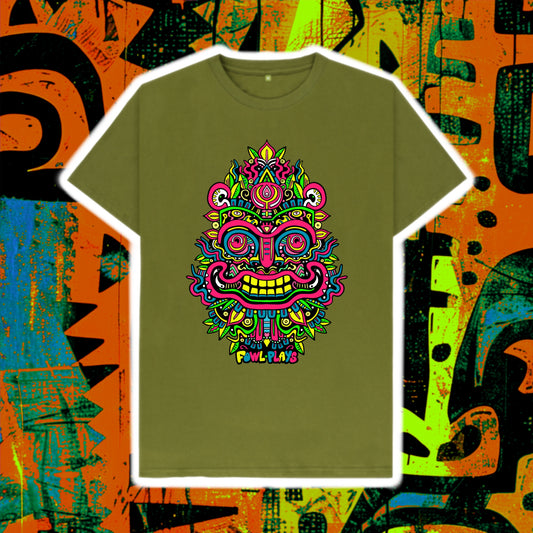Smiling Mask Organic Cotton Unisex T-shirt Primary