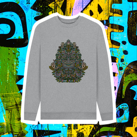 Triangular Mask Organic Cotton Unisex Sweater Autumn