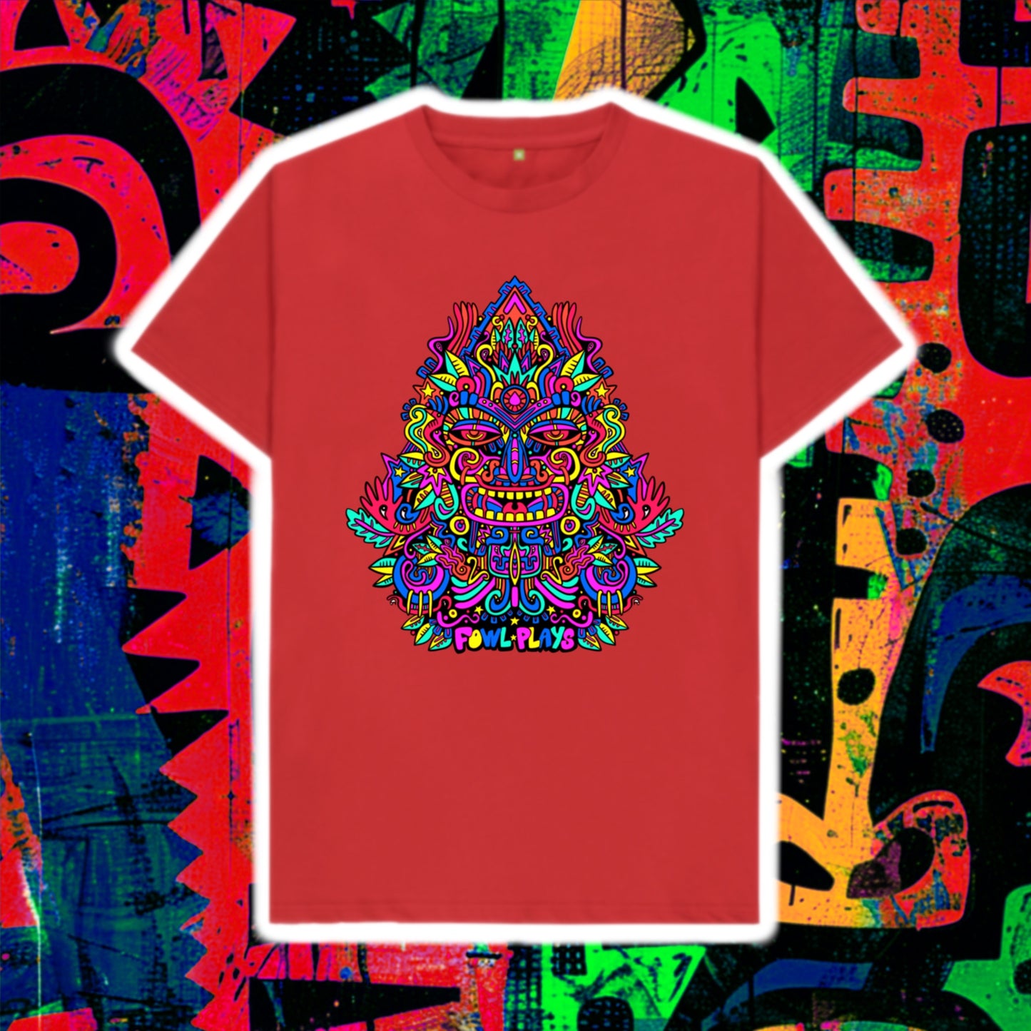 Triangular Mask Organic Cotton Unisex T-shirt Primary