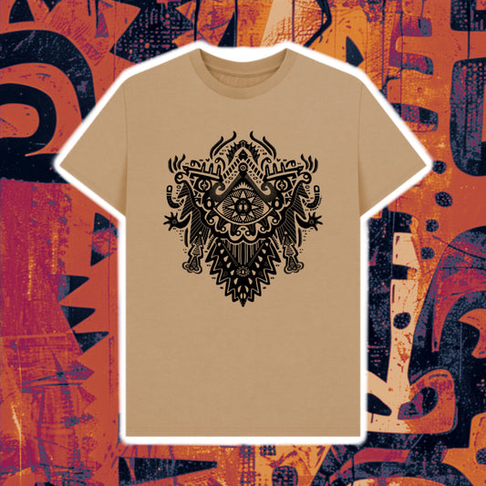 Witch Doctor Organic Cotton Unisex T-shirt Black Print