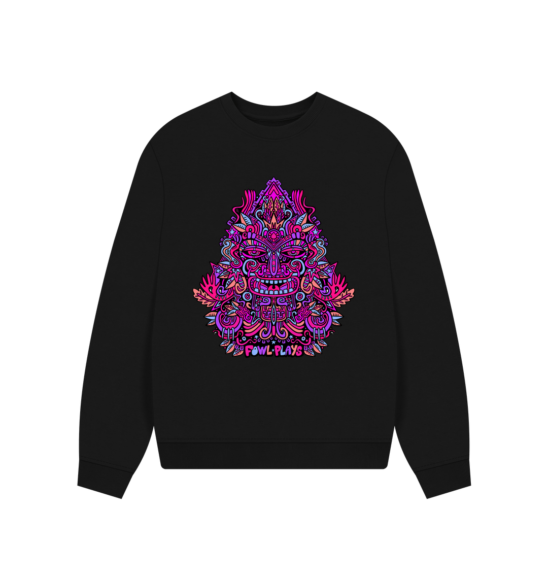 Black Printed Sweater