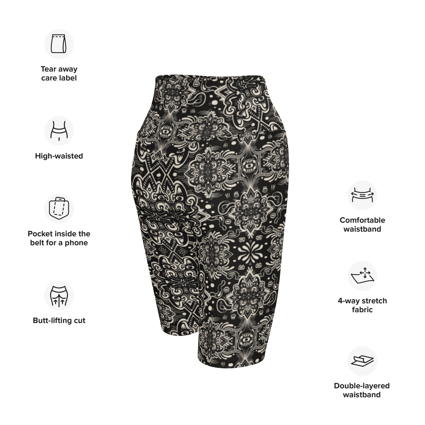 Catnip Statement Shorts Black and White