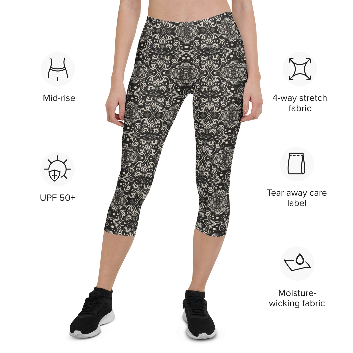 Catnip Statement Leggings Black and White