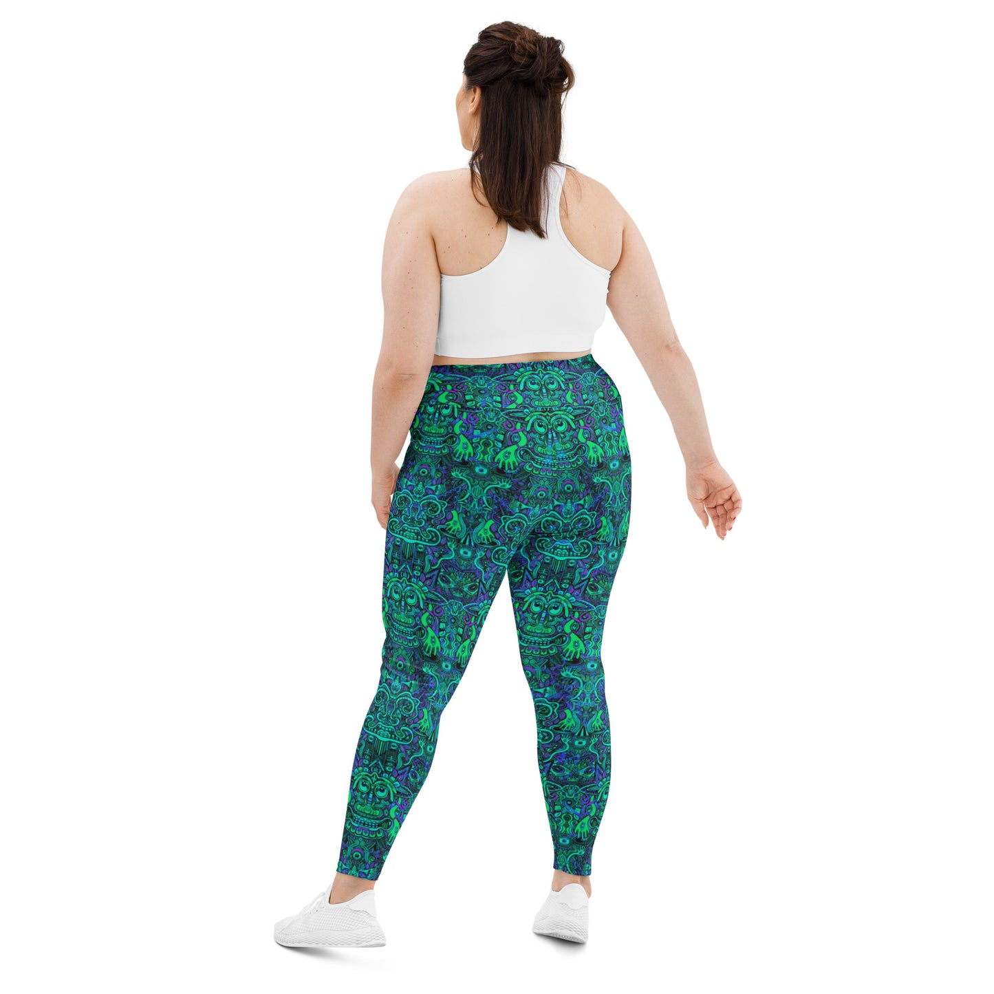 Ravealon Leggings Purple and Turquoise