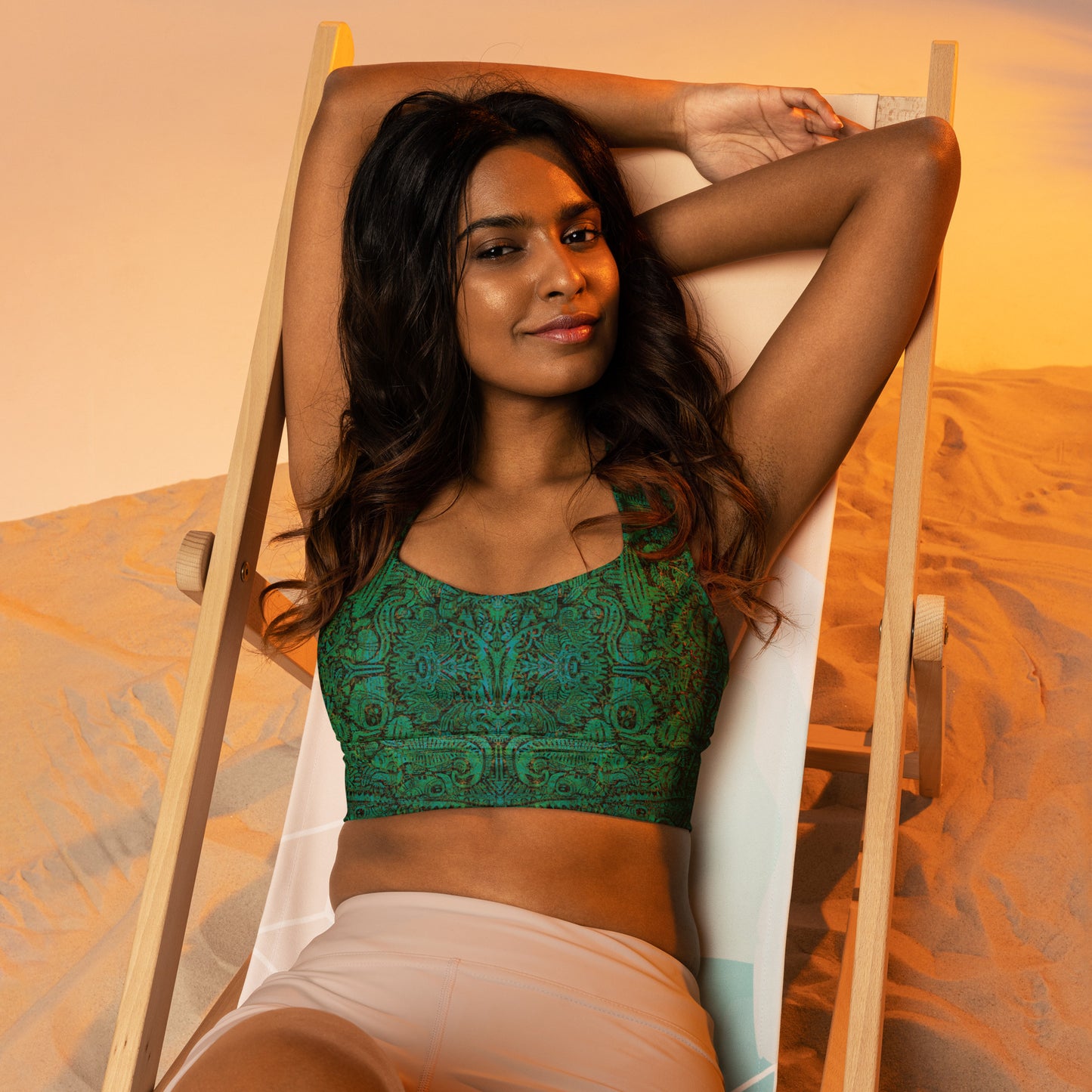 Cactus County Sports Bra Emerald