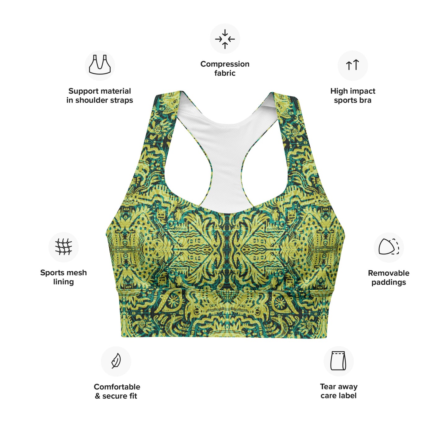 Ministry Of Souls Sports Bra Lemon