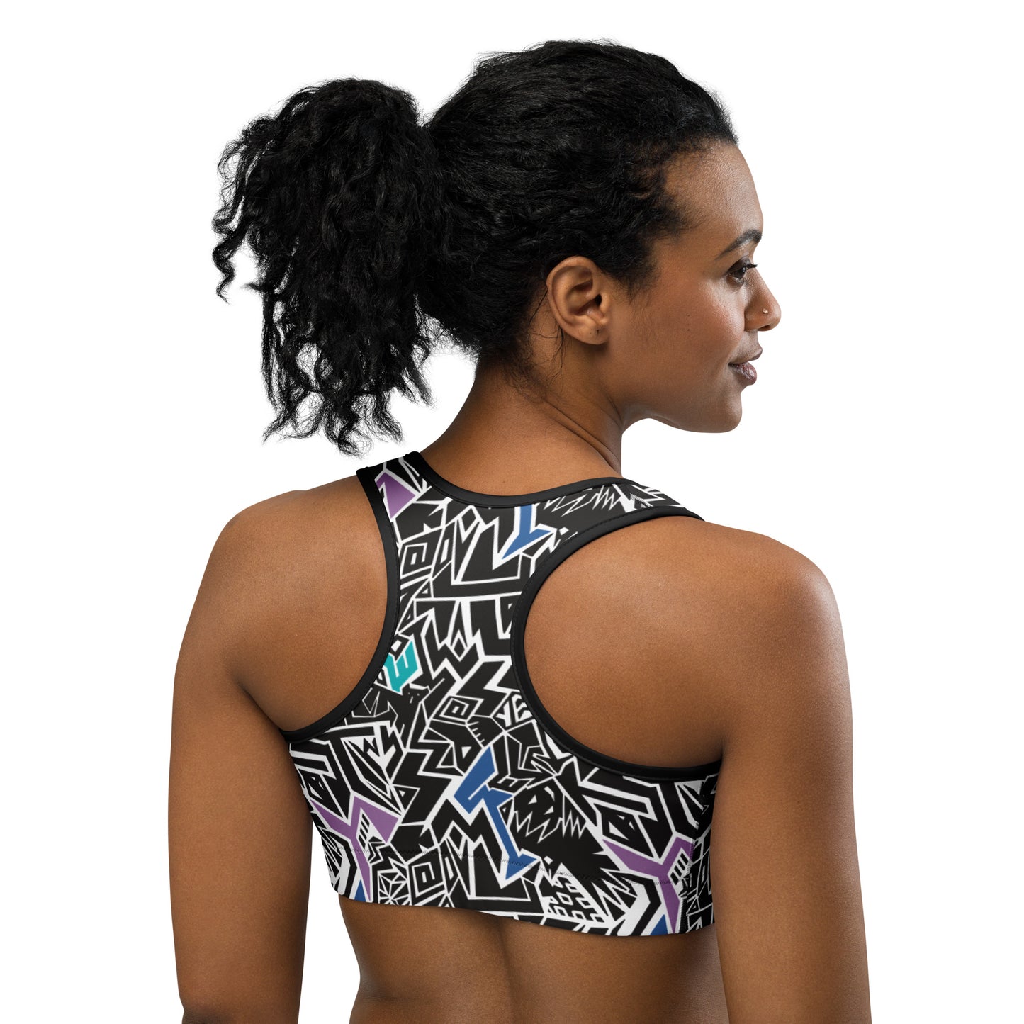 Smile At Life Sports Bra Purple