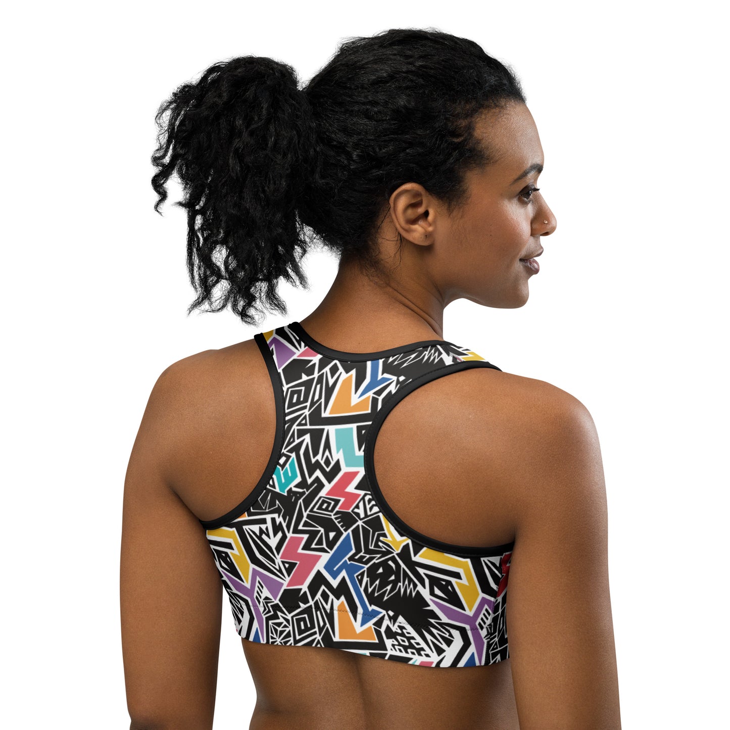 Smile At Life Sports Bra Rainbow