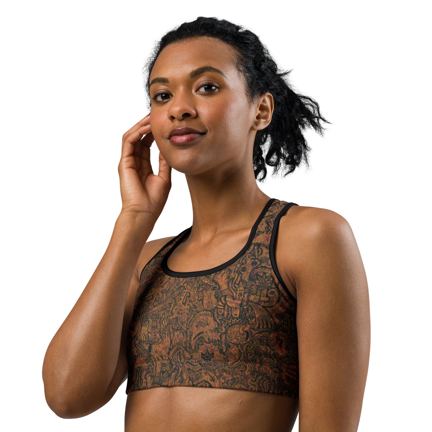 Dinosaur Inspired Sports Bra Nan Edition