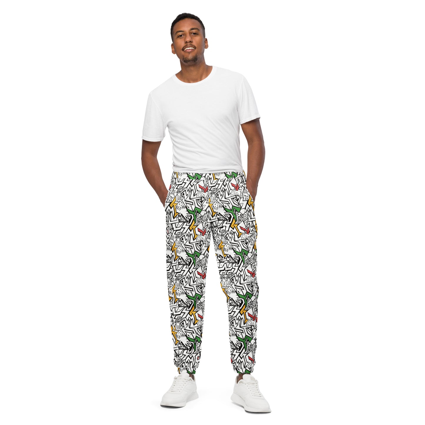 Smile At Life Unisex Joggers White