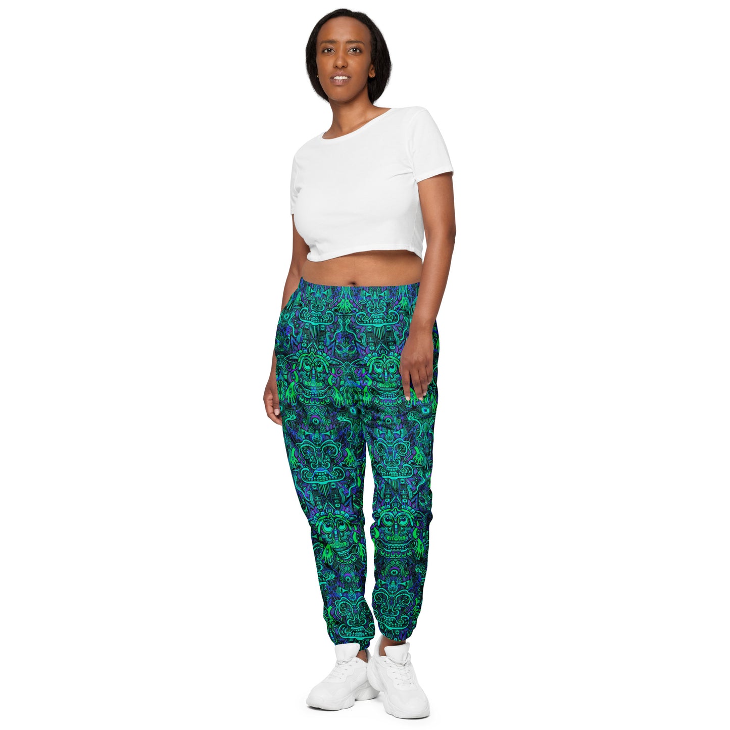 Ravealon Unisex Joggers Purple and Turquoise