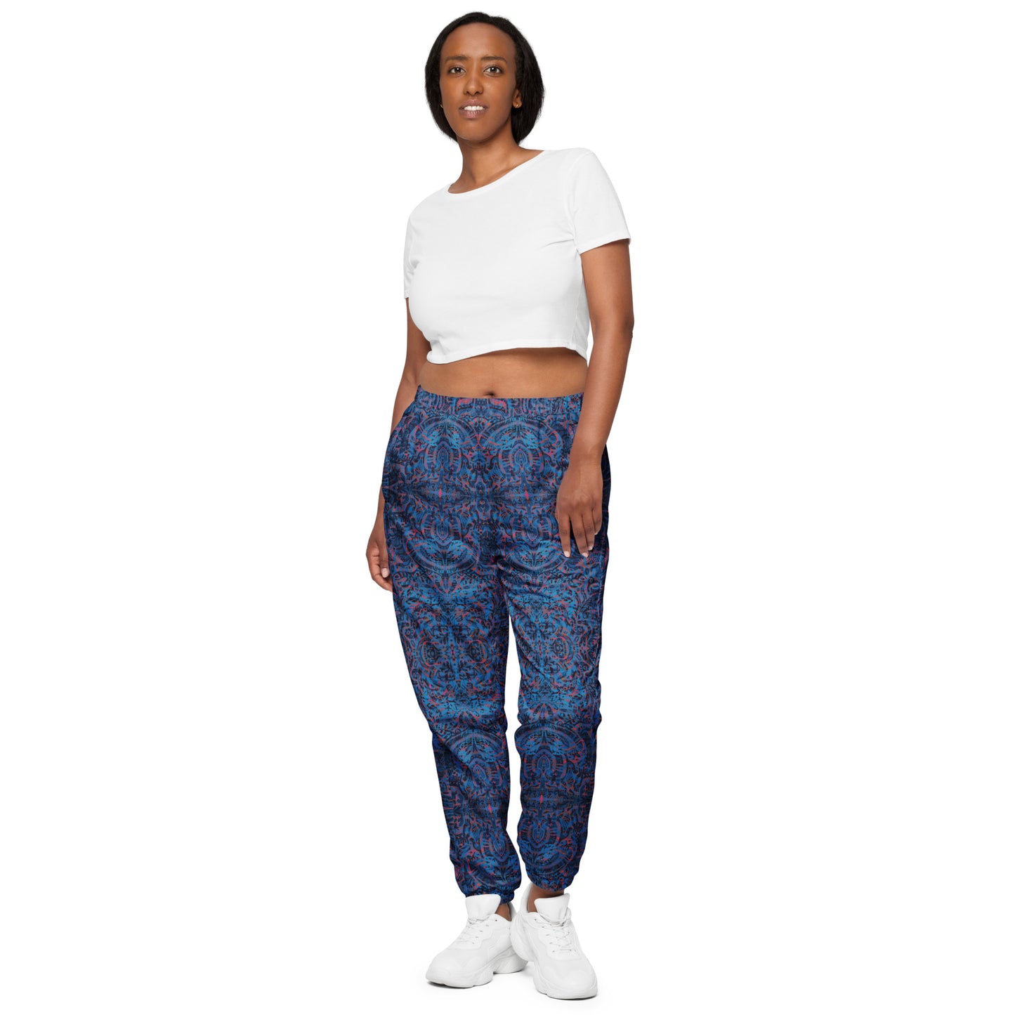 Psychedelic Kaleidoscope Unisex Joggers Blue