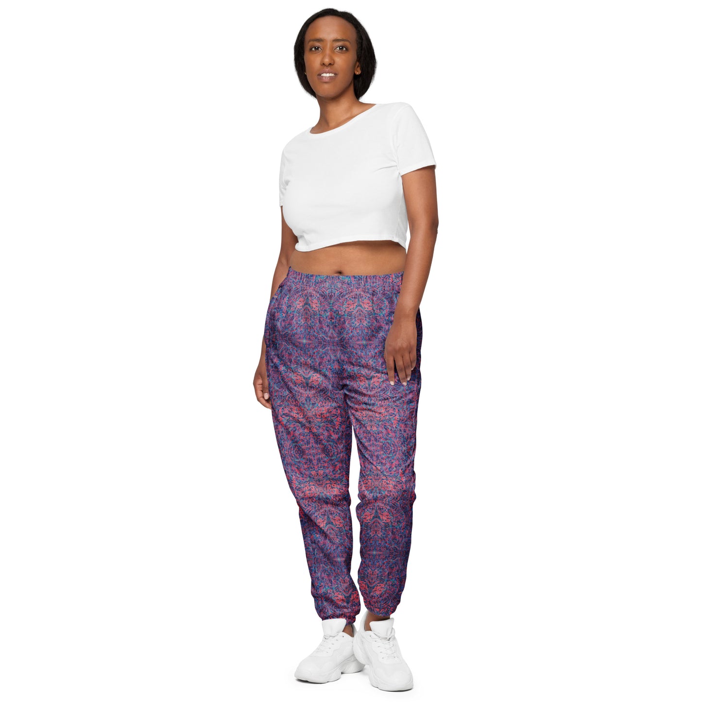 Psychedelic Kaleidoscope Unisex Joggers Baby Blue