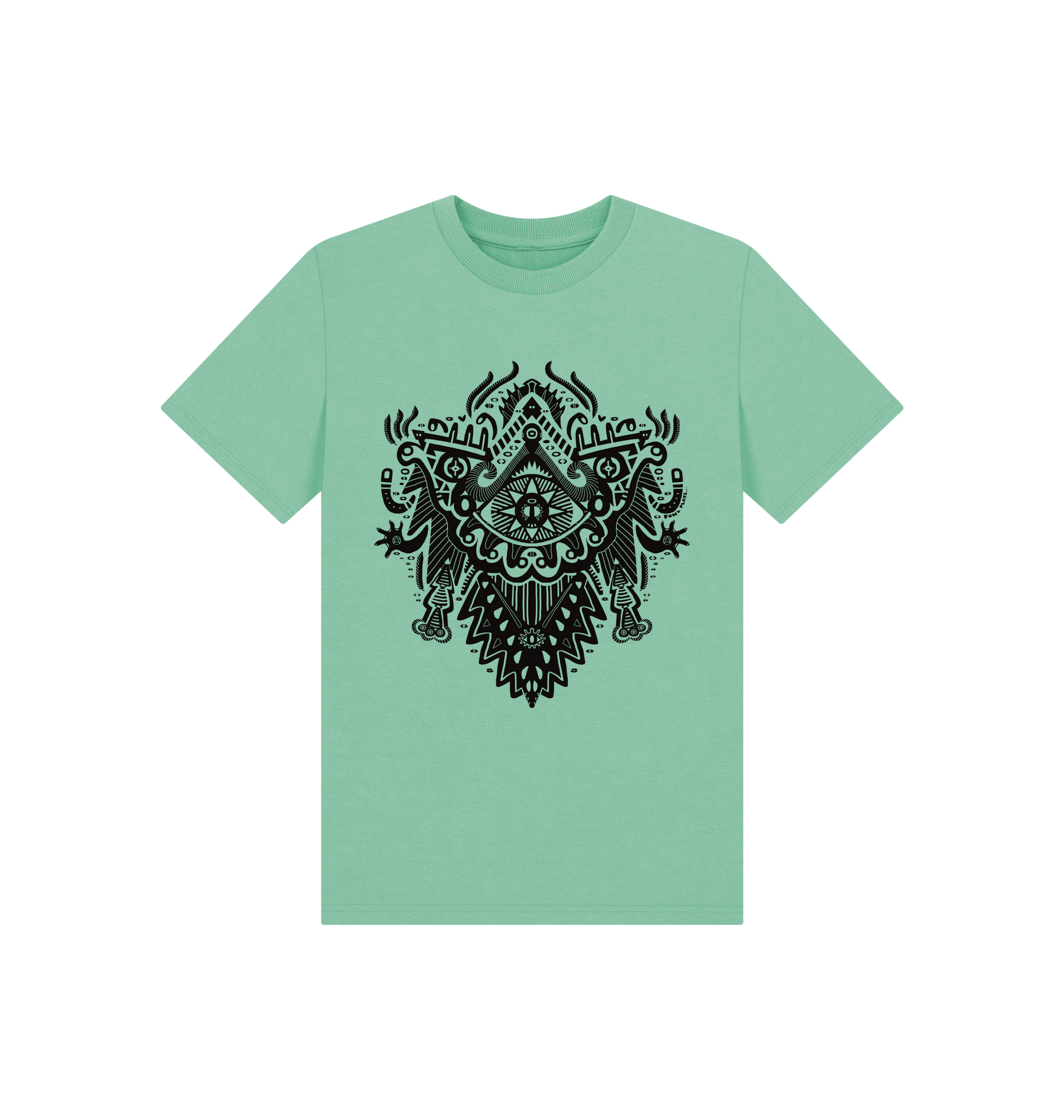 Peppermint Printed Kids T-Shirt Front