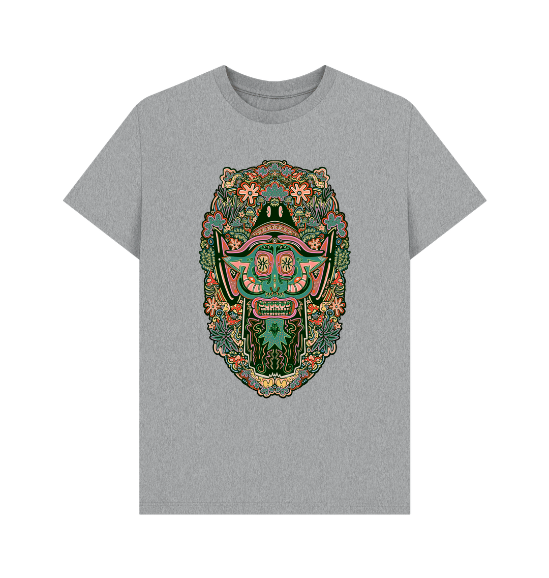 Athletic Grey Mushroom Man Unisex Organic Cotton T-shirt Primary