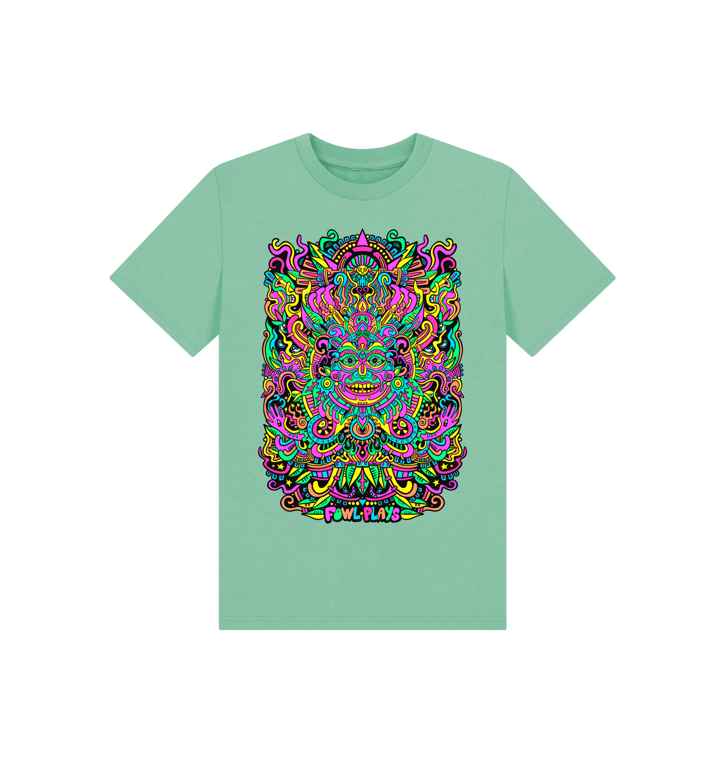 Peppermint Printed Kids T-Shirt Front