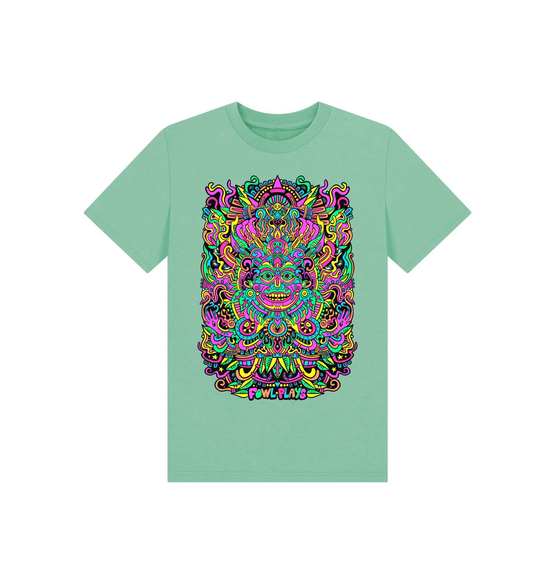 Peppermint Printed Kids T-Shirt Front