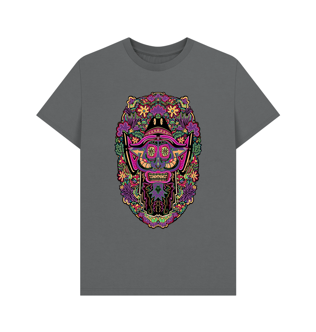 Slate Grey Mushroom Man unisex Organic Cotton T-shirt Original