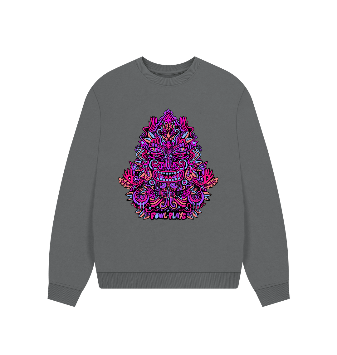Slate Grey Printed Sweater