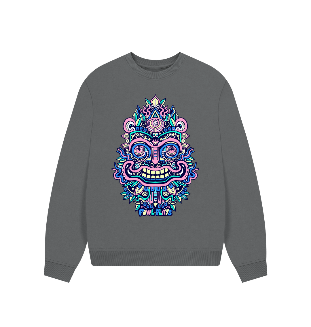 Slate Grey Printed Sweater