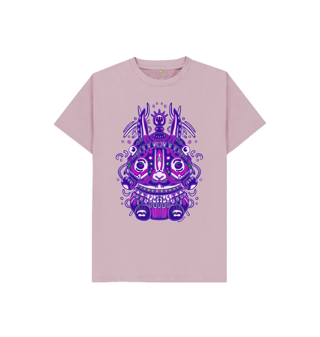 Organic Cotton Mauve Kids T-shirt featuring a Night Spirit by Fowl Plays - Sustainable Fashion and Art At Fowl Plays.