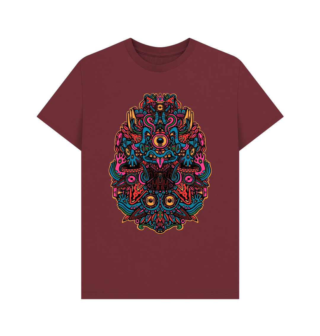 Red Wine Ravealon Organic Cotton Unisex T-shirt Blue Vibes