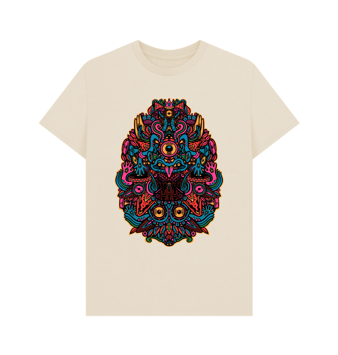 Oat Ravealon Organic Cotton Unisex T-shirt Blue Vibes