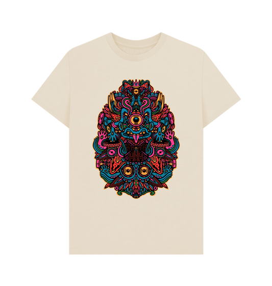 Oat Ravealon Organic Cotton Unisex T-shirt Blue Vibes