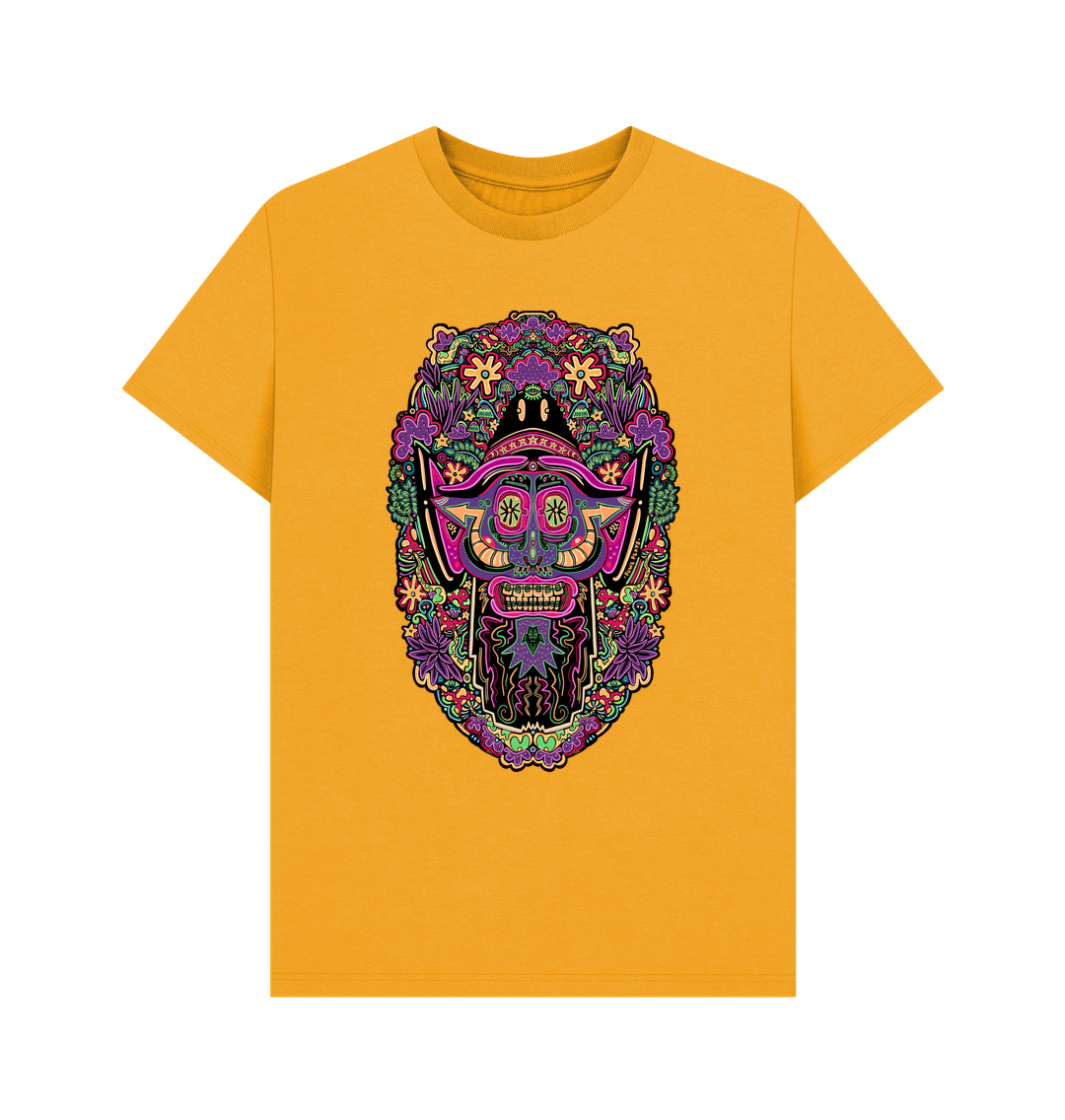 Mustard Mushroom Man unisex Organic Cotton T-shirt Original