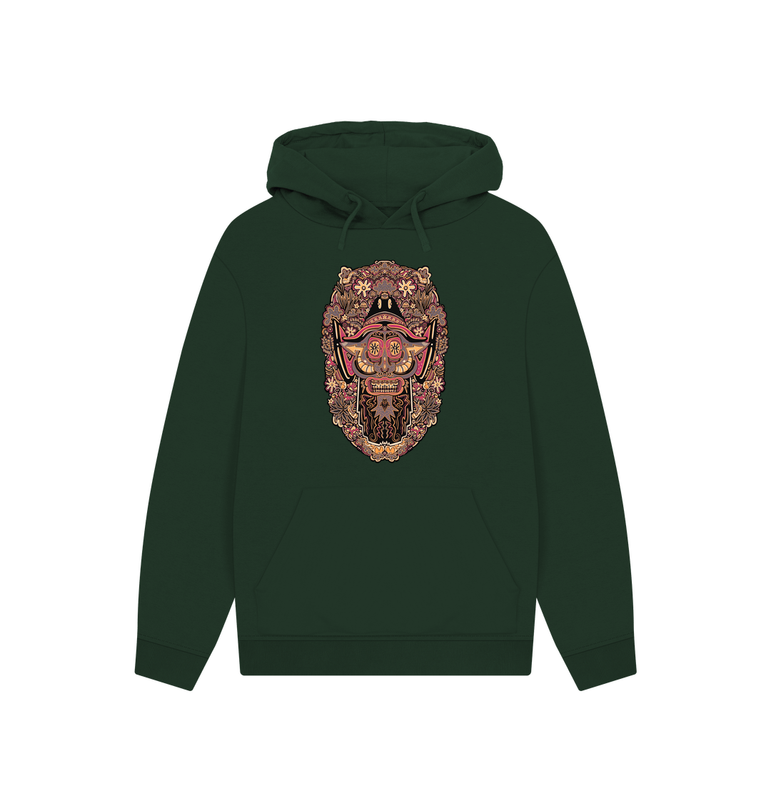 Evergreen Mushroom Man Unisex Organic Cotton Hoodie Autumn