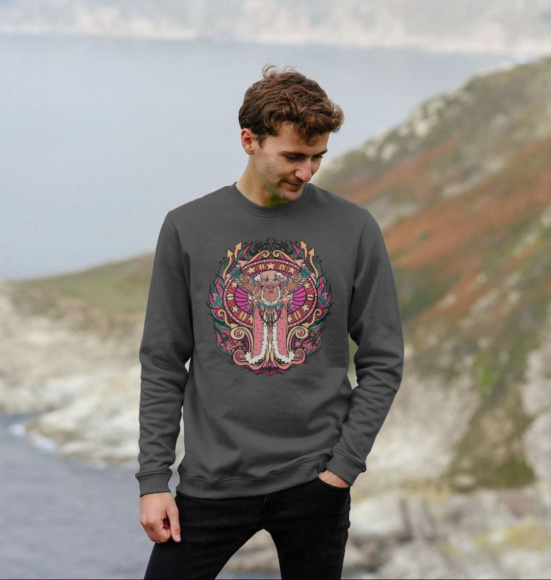 Flying Lion Organic Cotton Unisex Sweater Pink