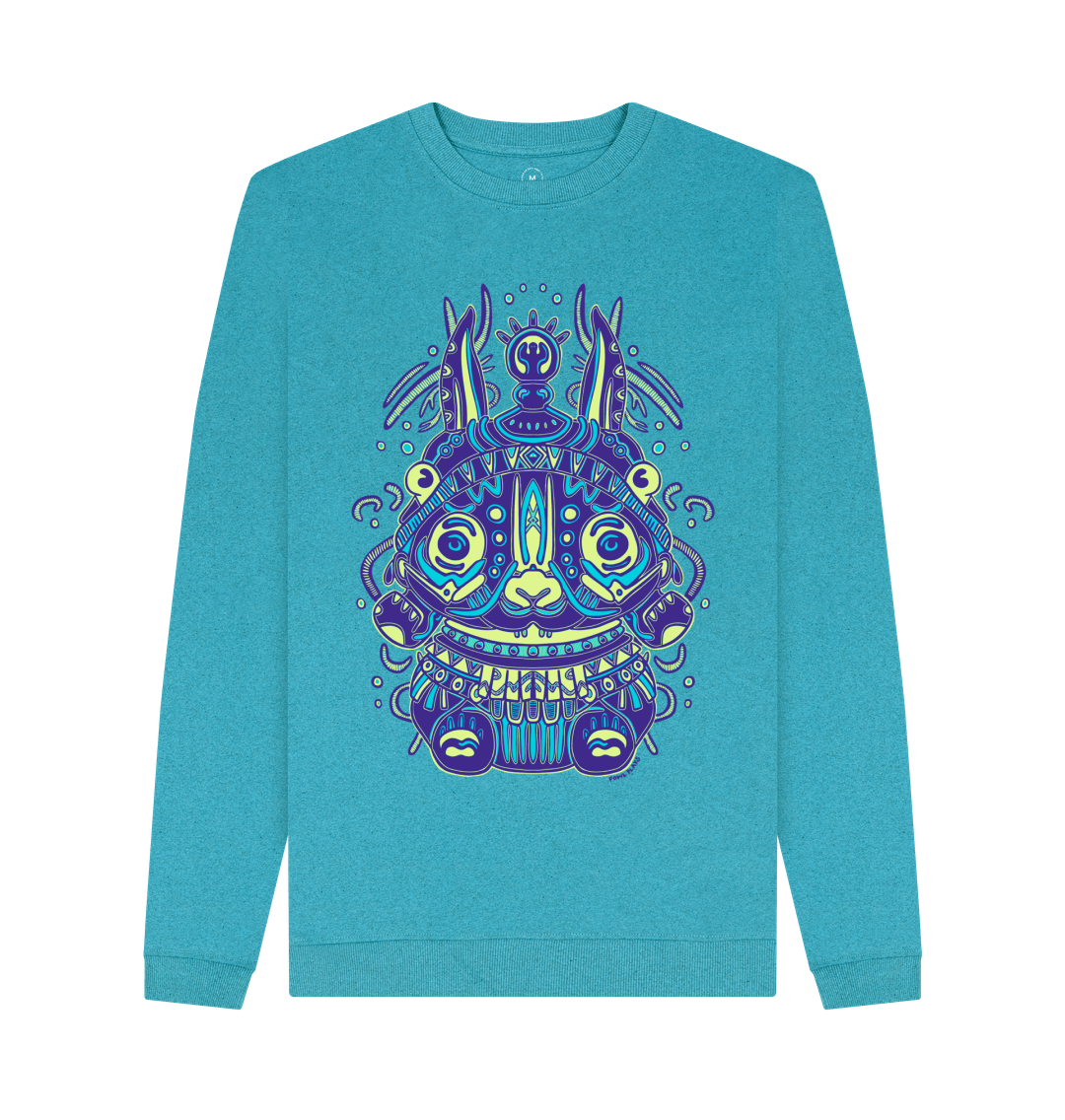 Ocean Blue Night Spirit Organic Cotton Unisex Sweater Remill