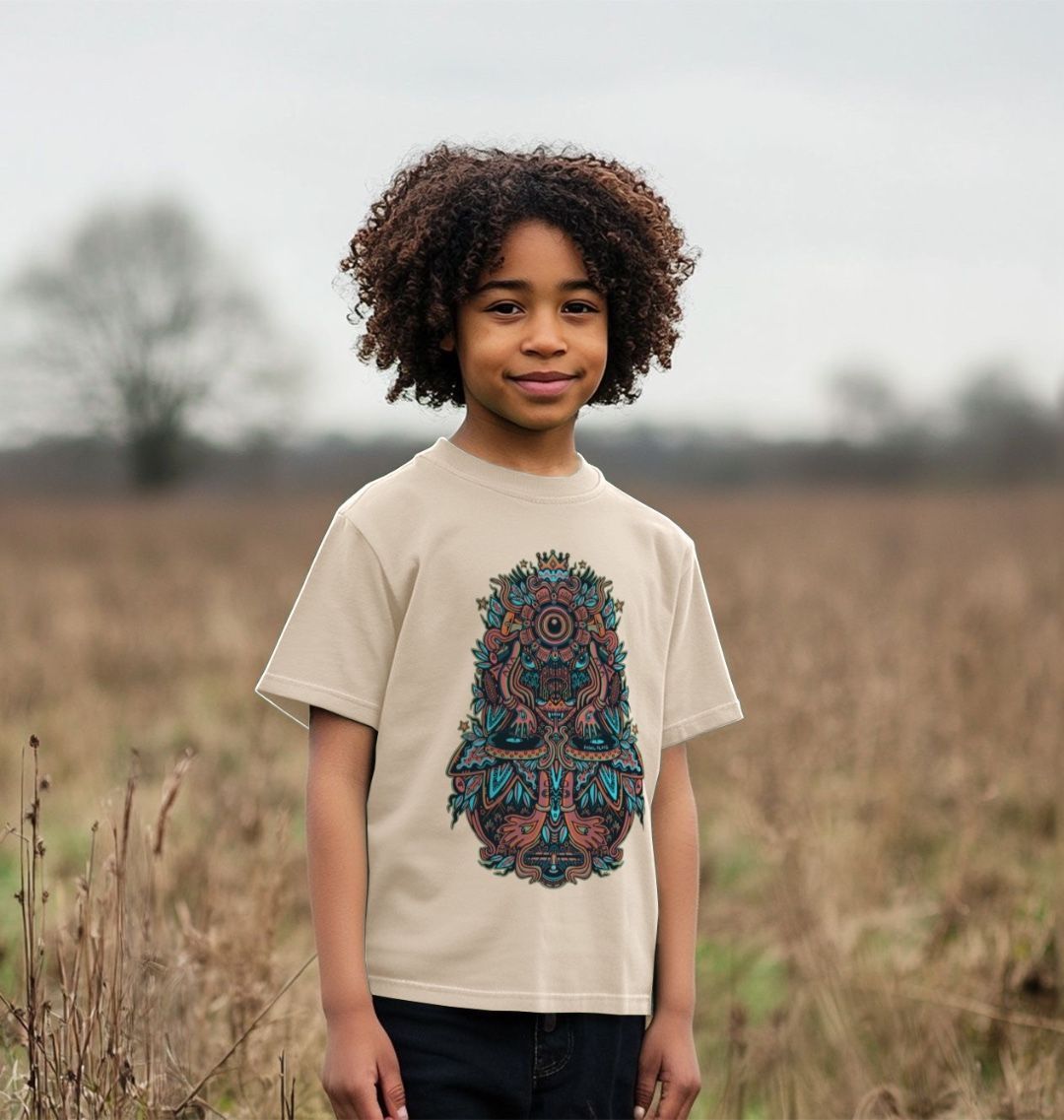 That Magic Sound Organic Cotton Unisex Kids T-shirt Peachy