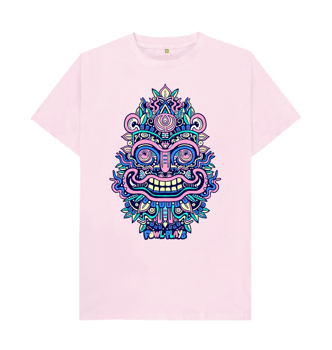 Pink Happy Mask Unisex T-shirt Pastel