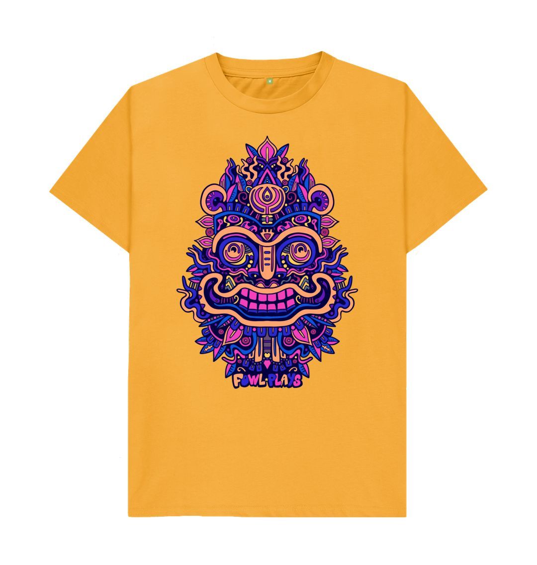 Mustard Smiling Mask Unisex T-shirt Rave