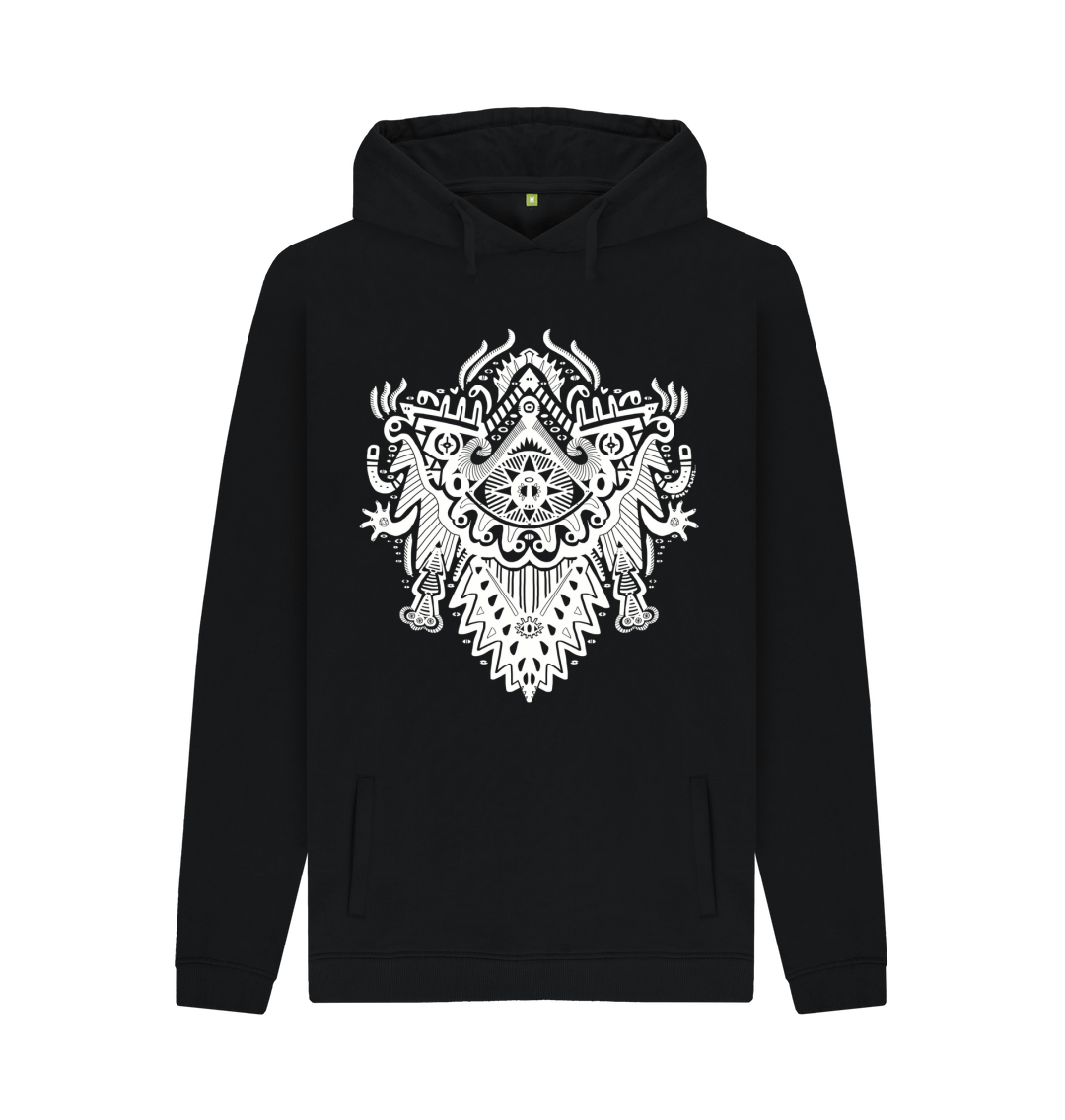 Black Witch Doctor Organic Cotton Unisex Hoodie Black