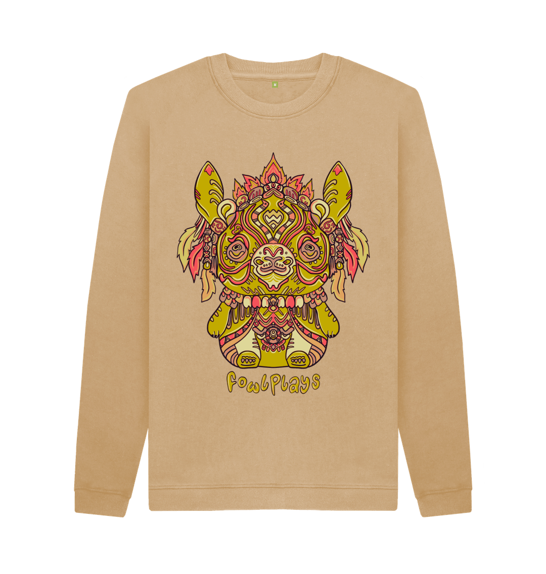 Sand Bunny Bear Organic Cotton Unisex Sweater Green