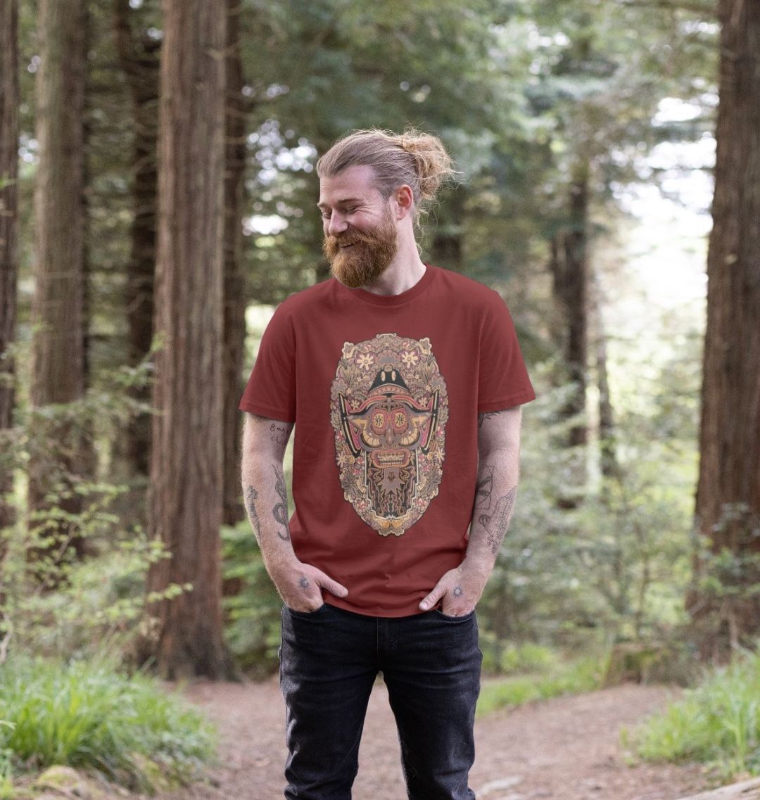 mushroom Man Unisex Organic Cotton T-shirt Autumn