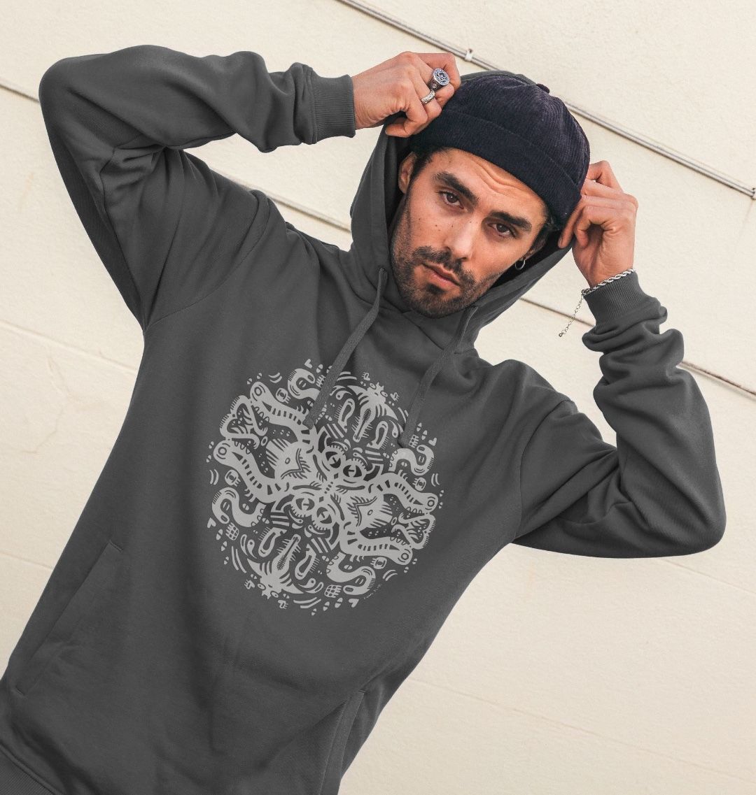 Squid Games Organic Cotton Unisex Hoodie White Design