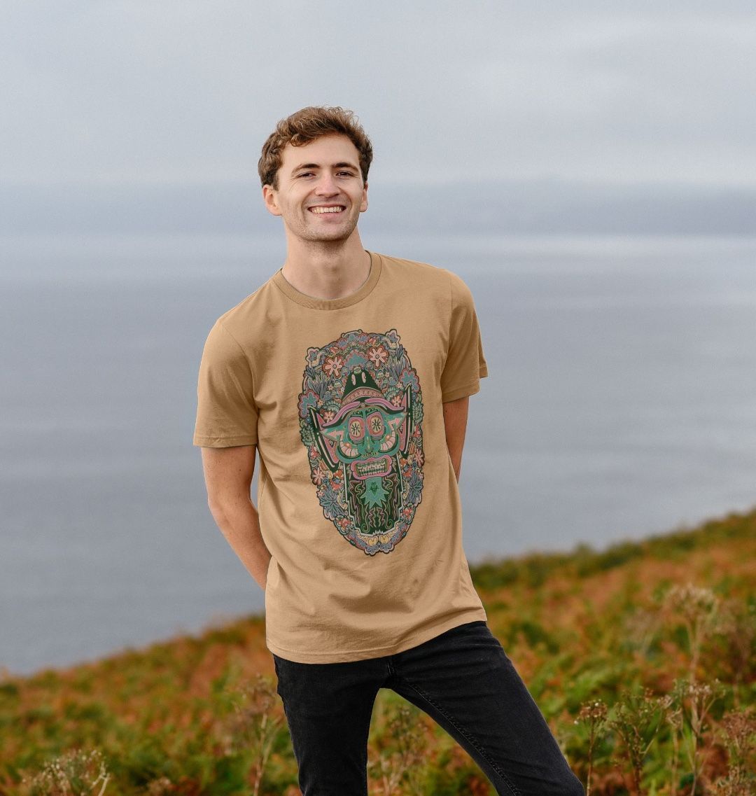 Mushroom Man Unisex Organic Cotton T-shirt Primary