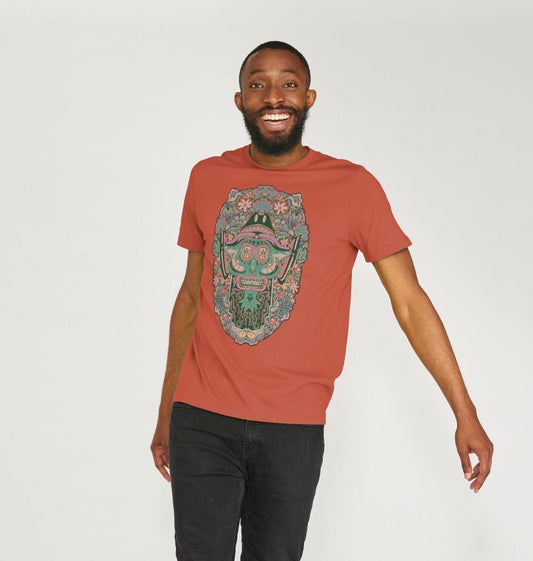 Mushroom Man Unisex Organic Cotton T-shirt Primary