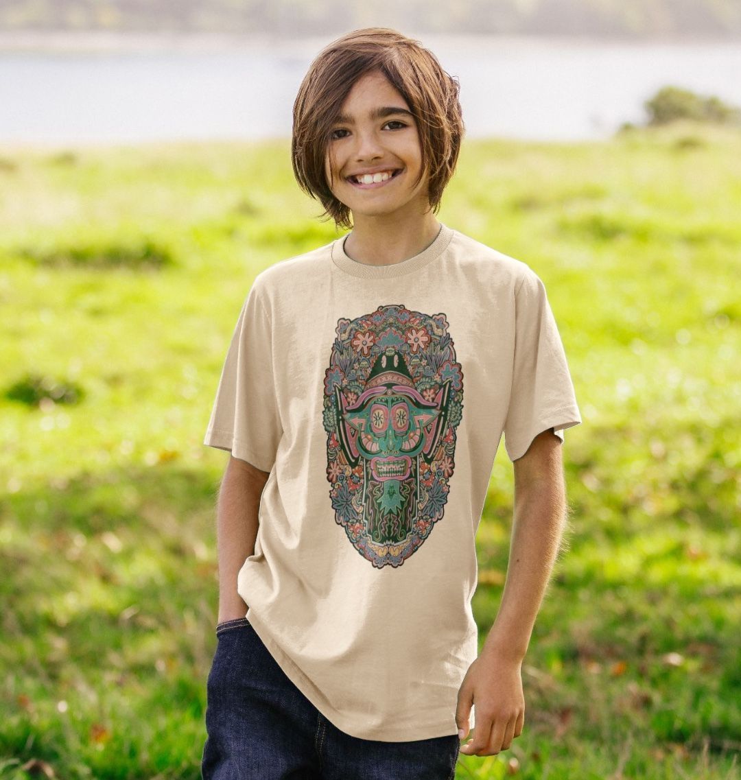 Mushroom Man Unisex Organic Cotton Kids T-shirt Primary