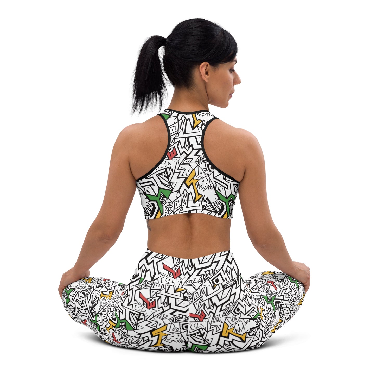 Fowl Plays Print Emporium city-inspired statement leggings and crop top