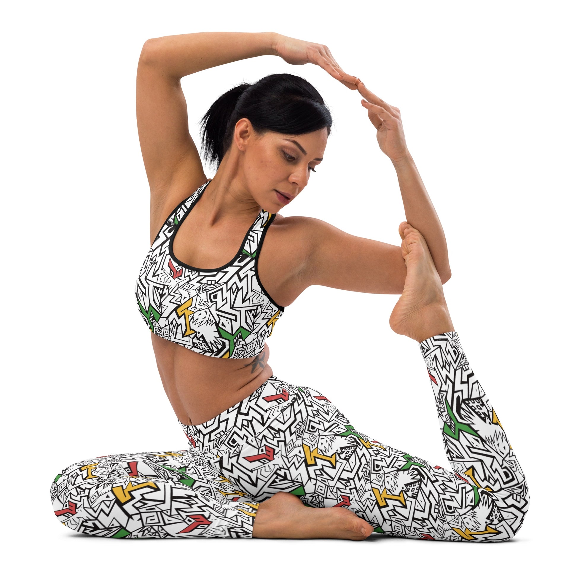 Fowl Plays Print Emporium city-inspired statement leggings and crop top