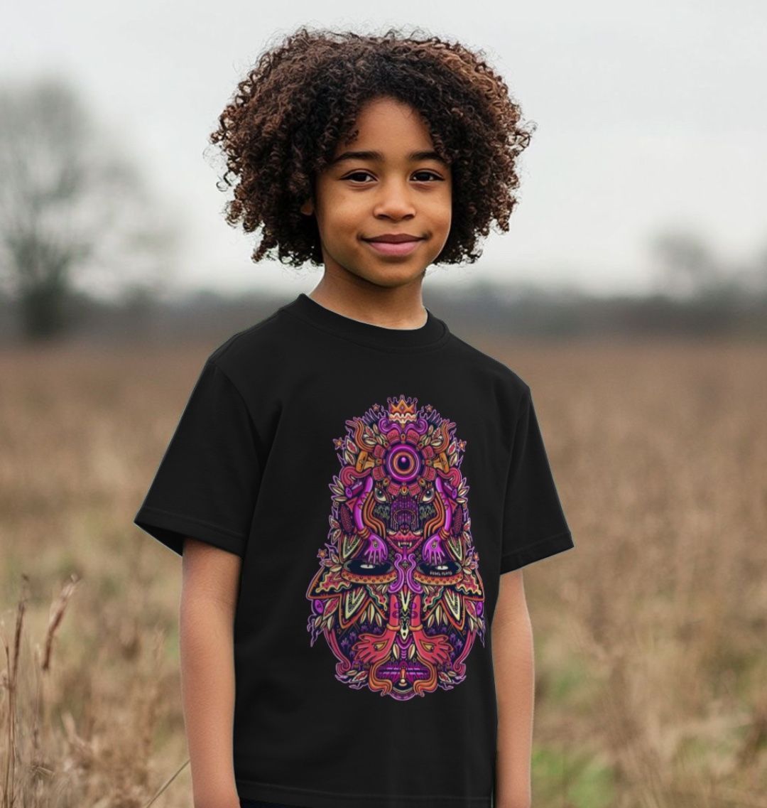 That Magic Sound Organic Cotton Unisex Kids T-shirt Very Berry